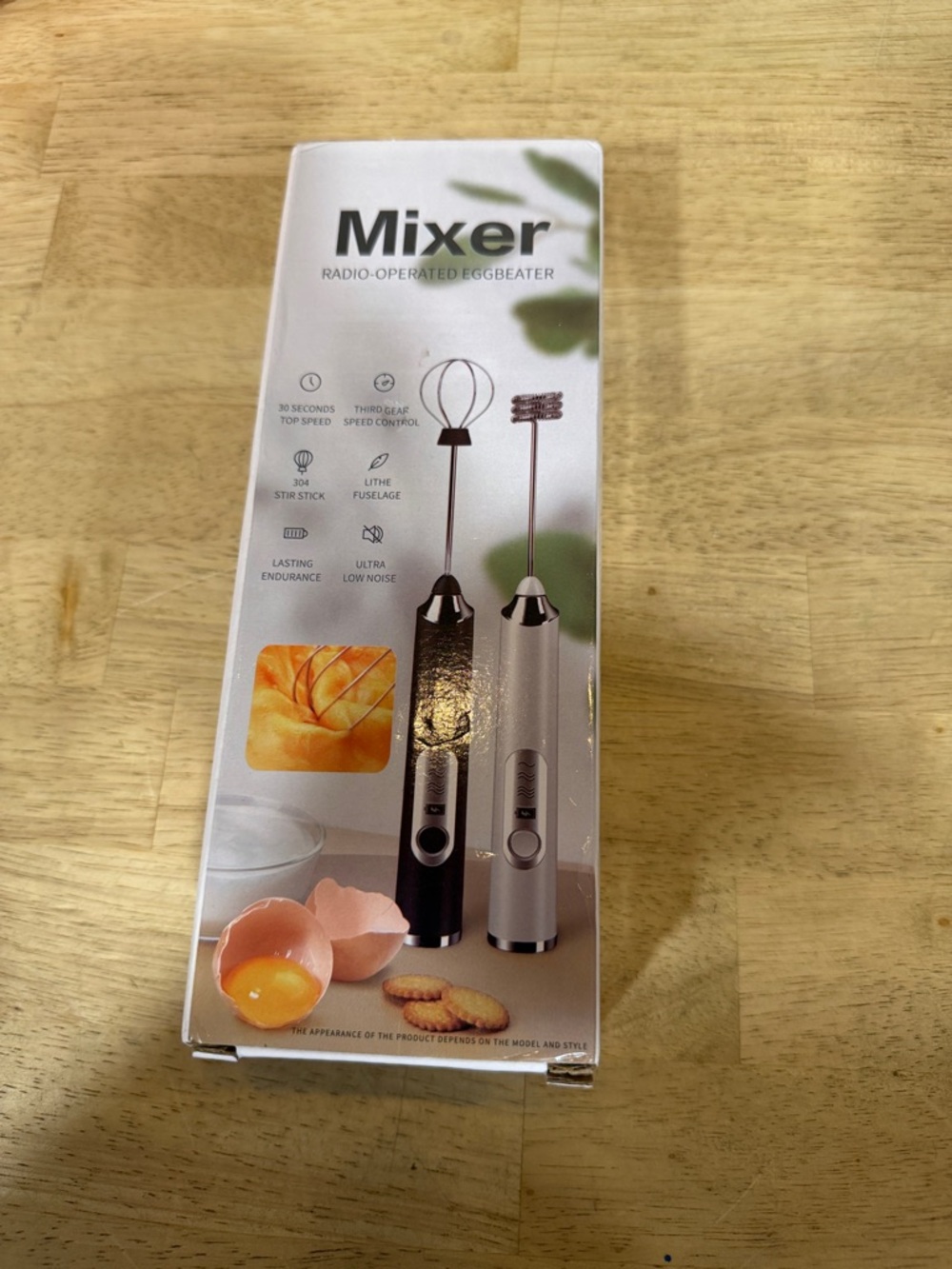 Mixer Radio-Operated Eggbeater - Black and Silver